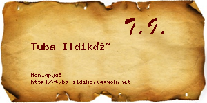 Tuba Ildikó névjegykártya